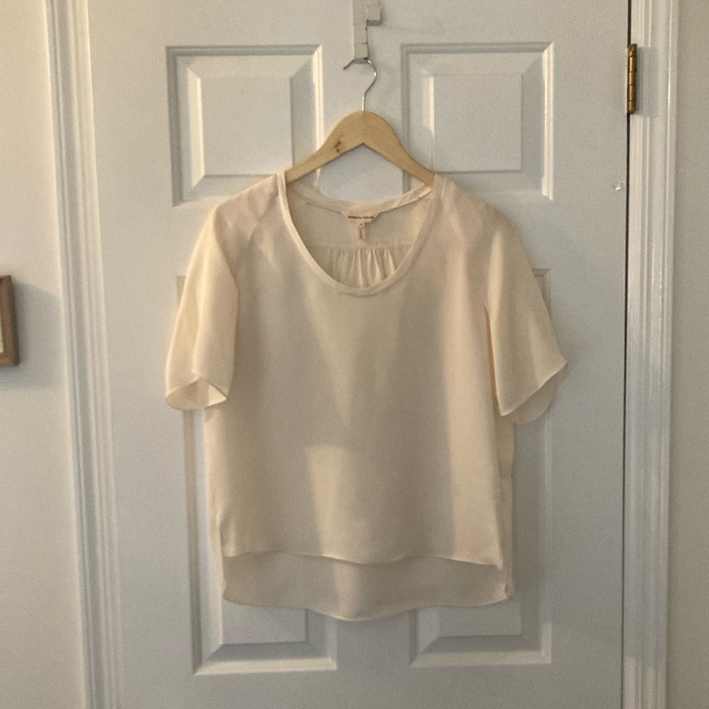 Rebecca Taylor Cream Puff Sleeve Blouse